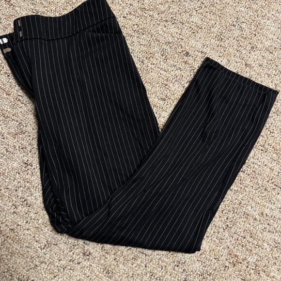 Chico's black and white stripe slacks (size 1) - Picture 3 of 5